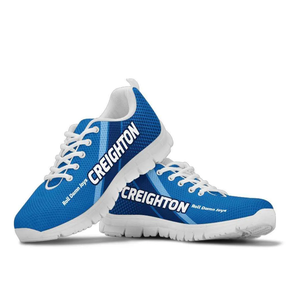 Creighton Roll Damn Jays Basketball Fan Breathable Mesh Fabric Running Soes