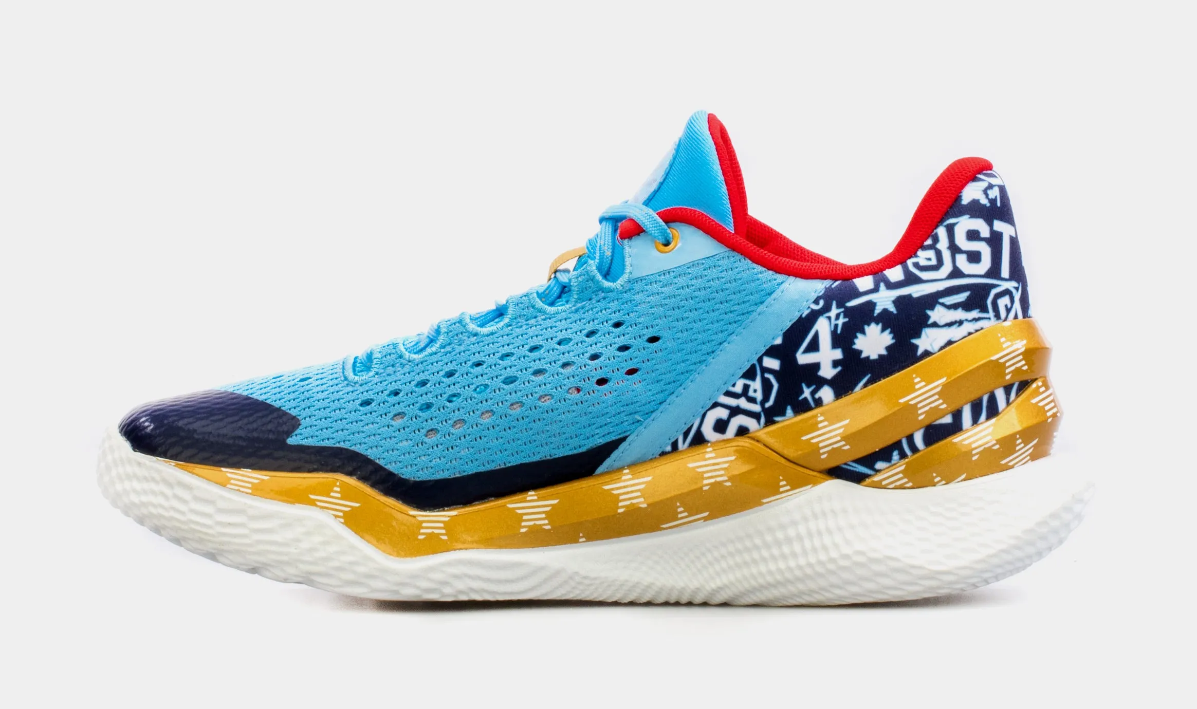 Curry 2 Low Flotro All Star Mens Basketball Shoes (Blue/Yellow)