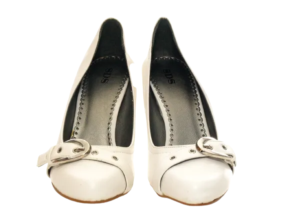 Damen High Heel Plateau Brautschuhe Hochzeit Pumps Abendschuhe Stilettos White # 541-16