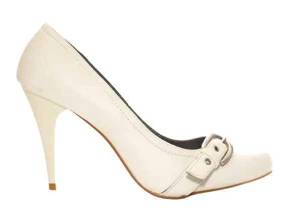 Damen High Heel Plateau Brautschuhe Hochzeit Pumps Abendschuhe Stilettos White # 541-16