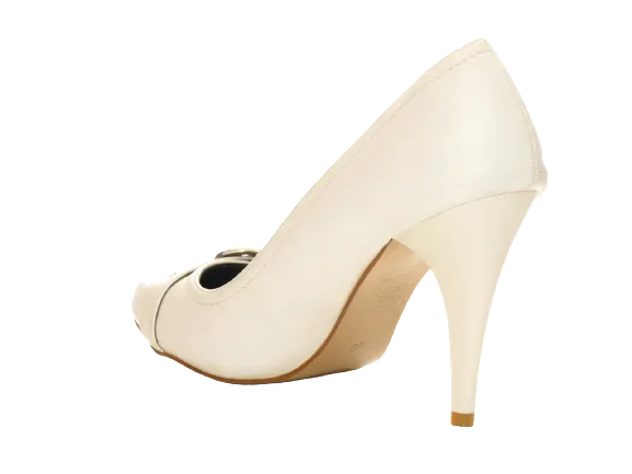 Damen High Heel Plateau Brautschuhe Hochzeit Pumps Abendschuhe Stilettos White # 541-16