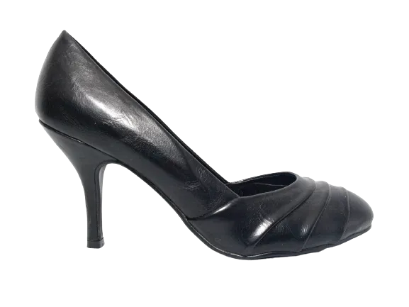 Damen High Heel Plateau Pumps Abendschuhe Stilettos Black # 078