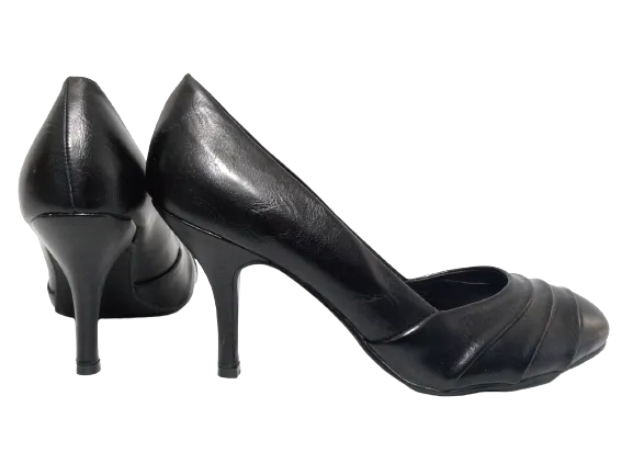 Damen High Heel Plateau Pumps Abendschuhe Stilettos Black # 078