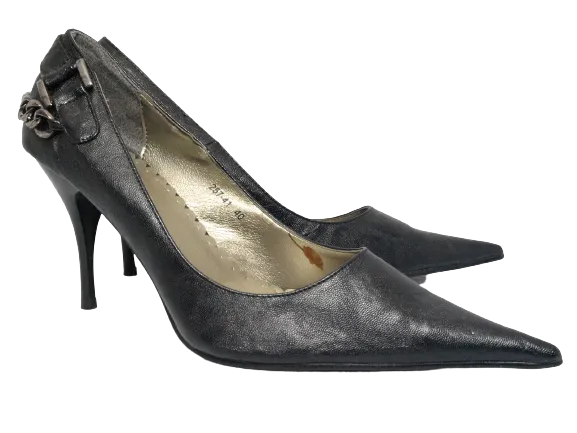 Damen High Heel Plateau Pumps Abendschuhe Stilettos Black # 257-41