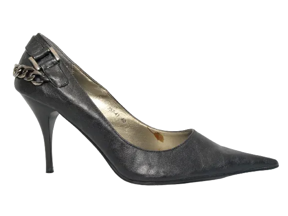 Damen High Heel Plateau Pumps Abendschuhe Stilettos Black # 257-41