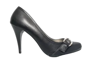 Damen High Heel Plateau  Pumps Abendschuhe Stilettos Black # 541-16