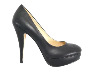 Damen High Heel Plateau Pumps Abendschuhe Stilettos Black # 5489