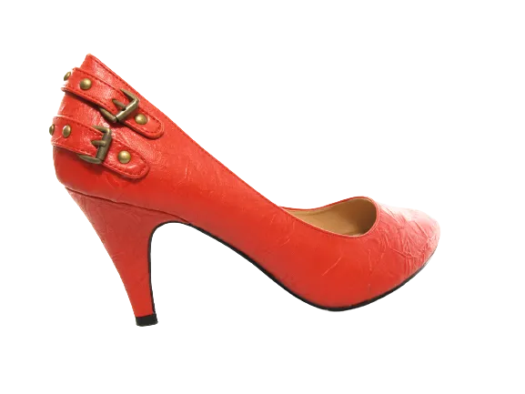 Damen High Heel Plateau Pumps Abendschuhe Stilettos Red # 7115