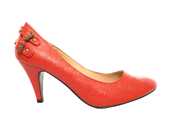 Damen High Heel Plateau Pumps Abendschuhe Stilettos Red # 7115