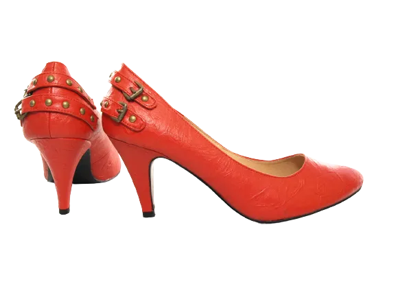 Damen High Heel Plateau Pumps Abendschuhe Stilettos Red # 7115