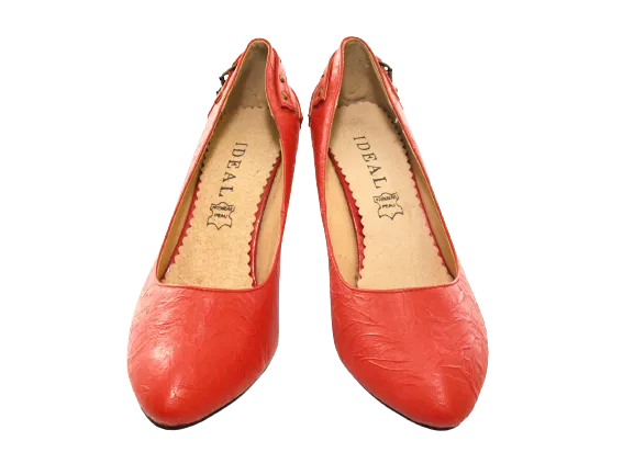 Damen High Heel Plateau Pumps Abendschuhe Stilettos Red # 7115