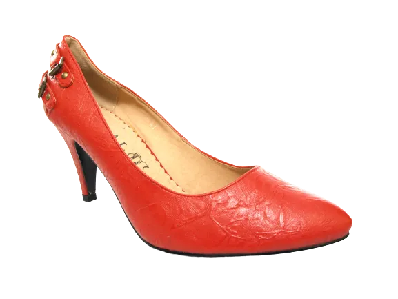 Damen High Heel Plateau Pumps Abendschuhe Stilettos Red # 7115