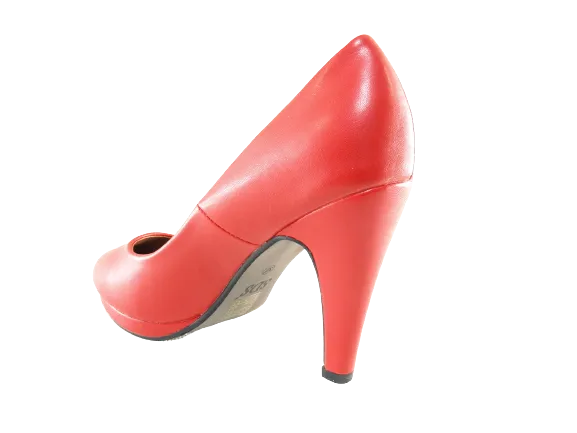 Damen High Heel Plateau Pumps Abendschuhe Stilettos Red # 7572