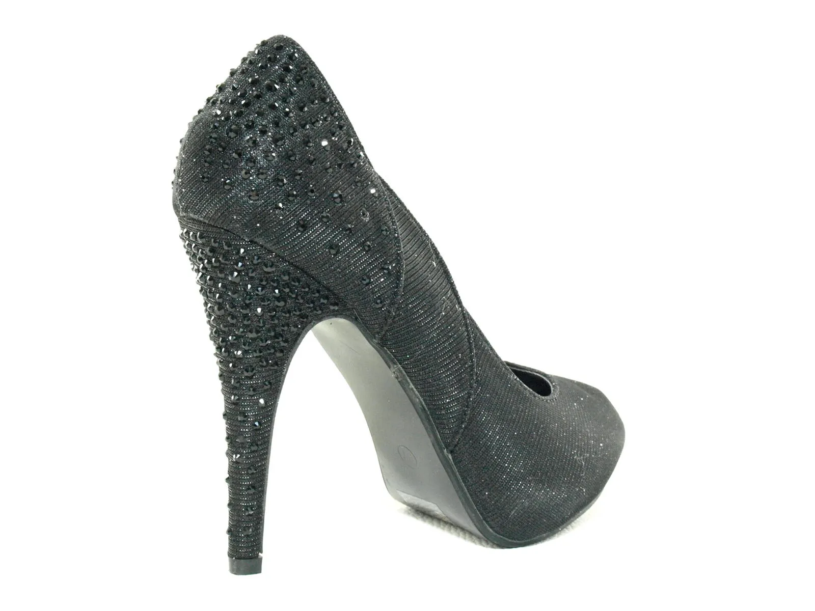 Damen High Heel Pumps Abendschuhe Stilettos Black # 015