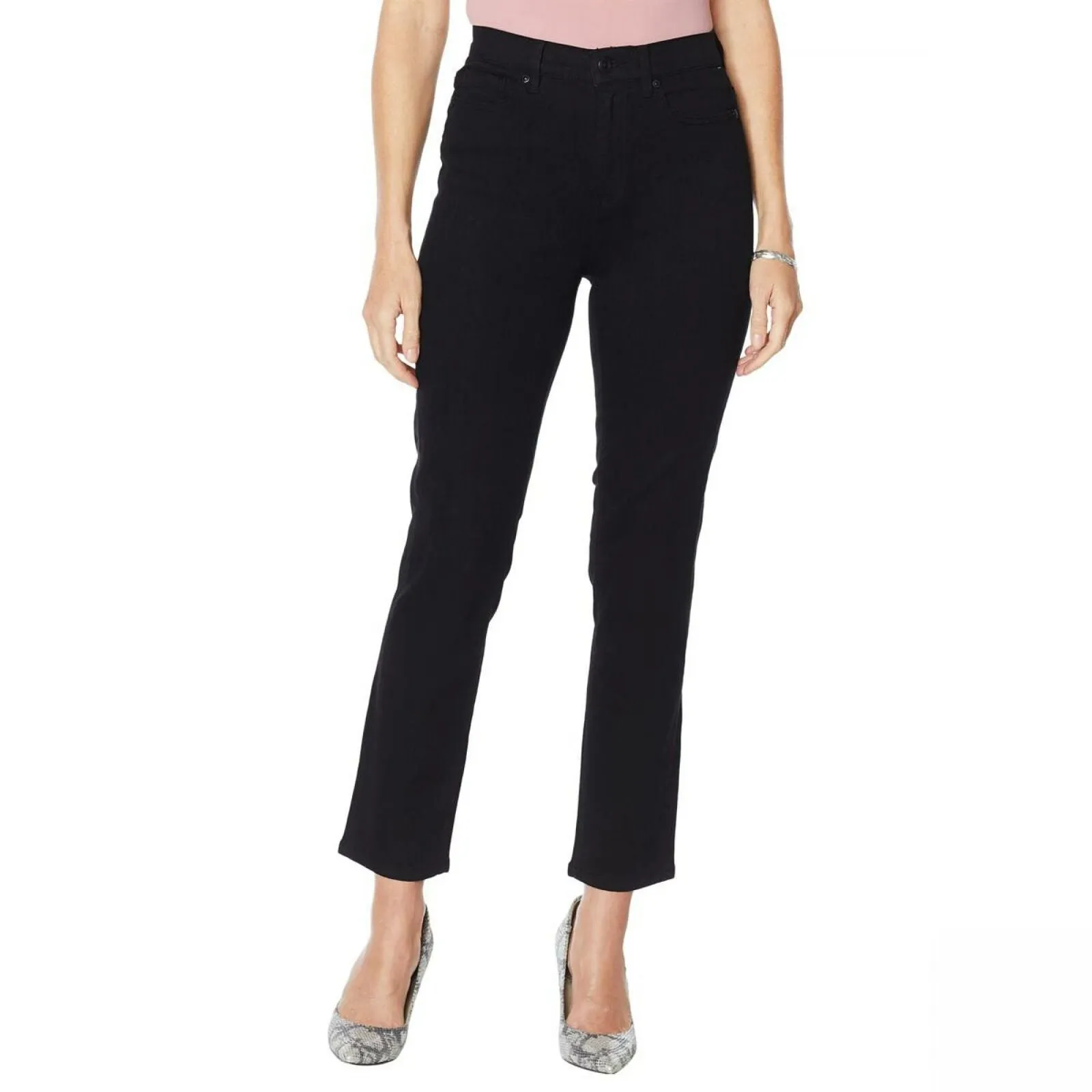 DG2 by Diane Gilman Classic Stretch Straight Ankle Jeans