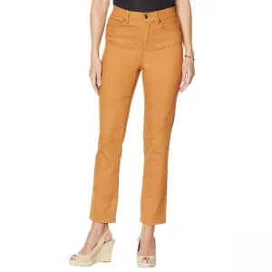 DG2 by Diane Gilman Women's Petite Straight Leg Skinny Jeans