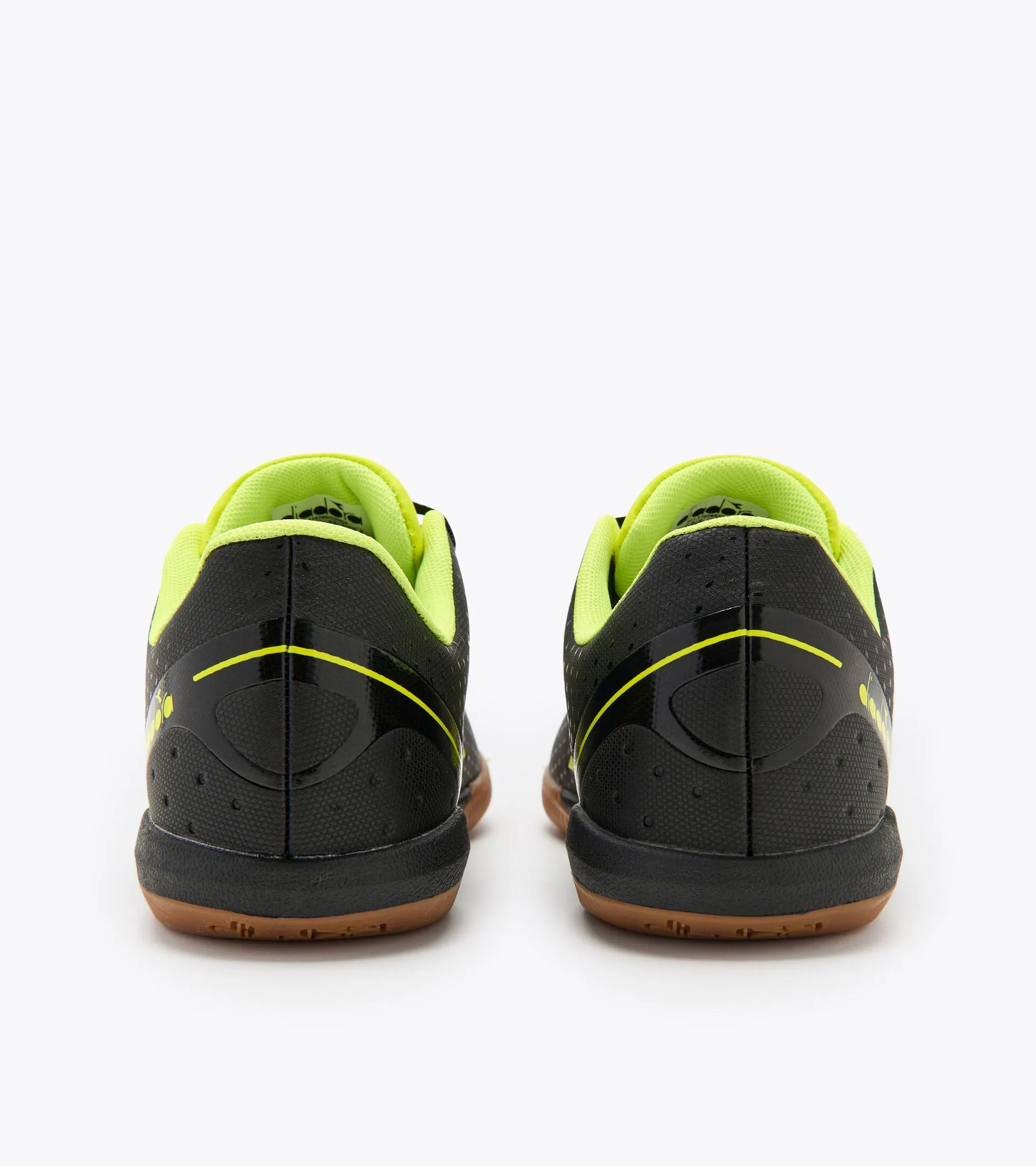 Diadora Pichichi 5 IDR Indoor Soccer Shoe - Black/Fluo Yellow