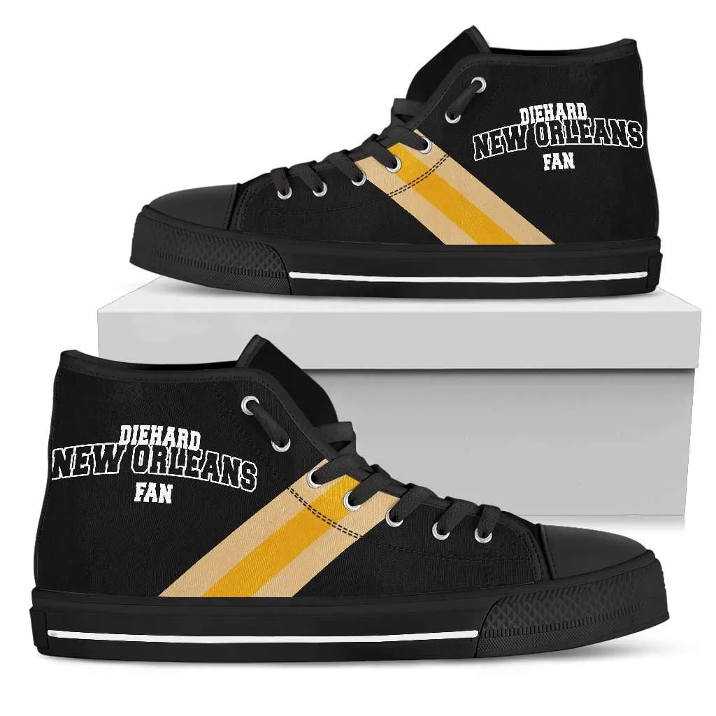 Diehard New Orleans Fan Canvas High Top Shoes