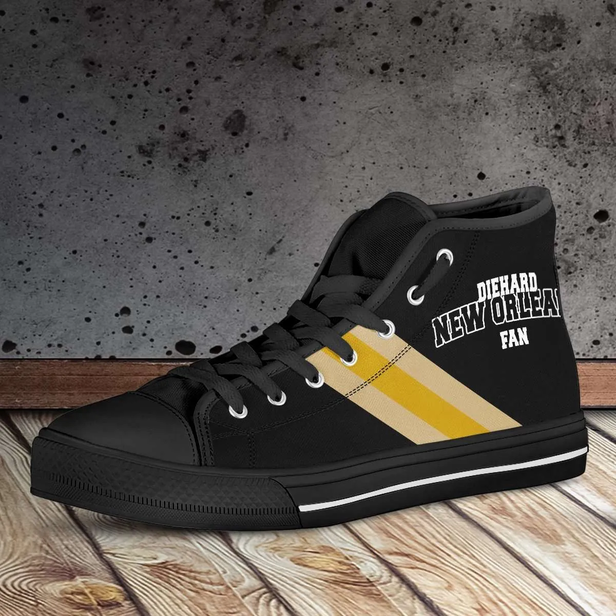 Diehard New Orleans Fan Canvas High Top Shoes