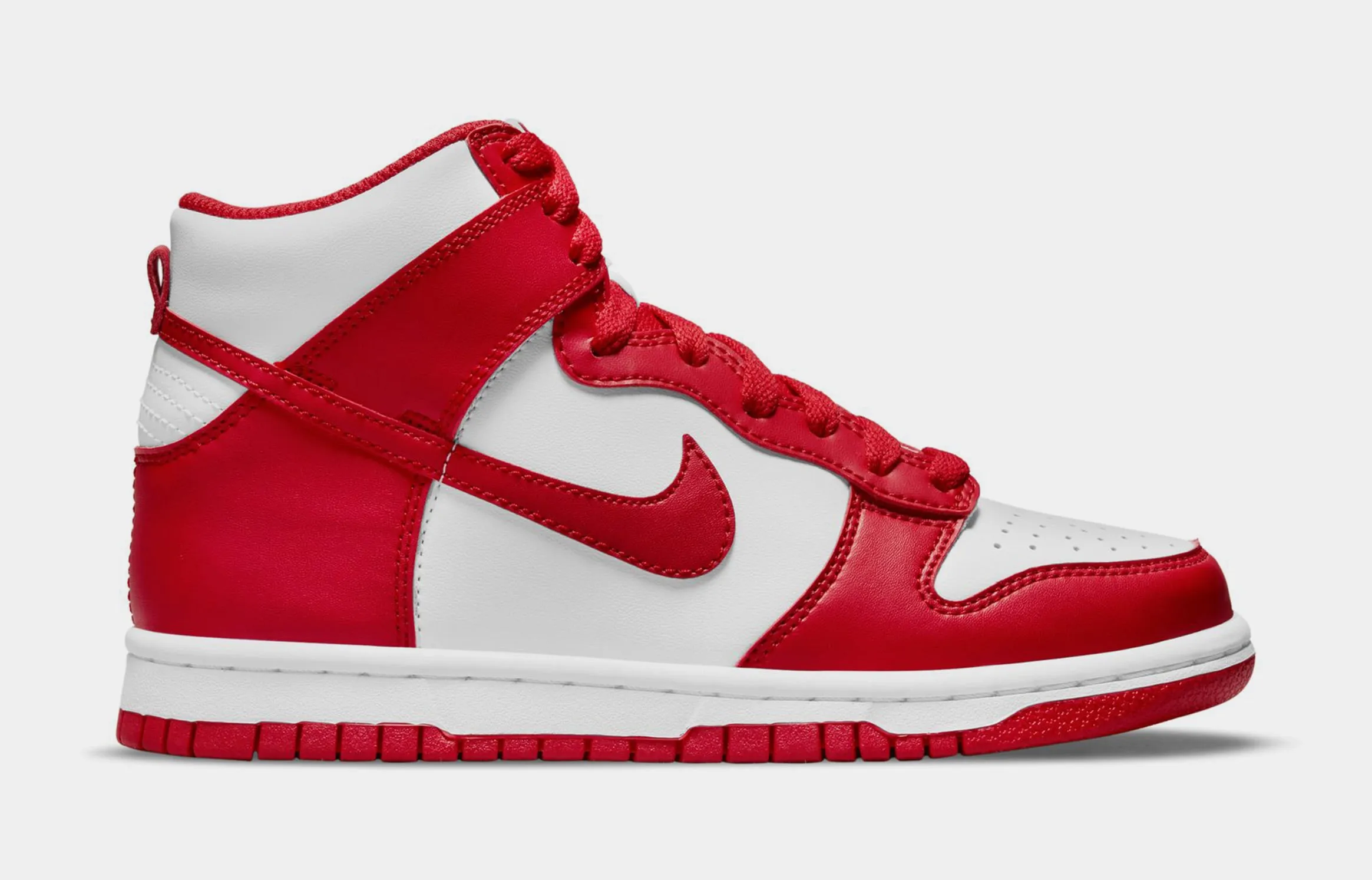 Dunk High Grade School Lifestyle Shoes (Red/White)