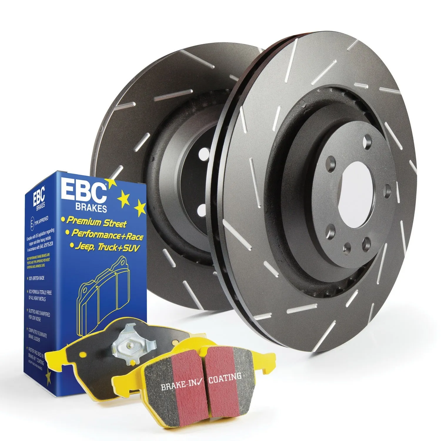 EBC Brakes S9KF1321 S9 Kits Yellowstuff and USR Rotors