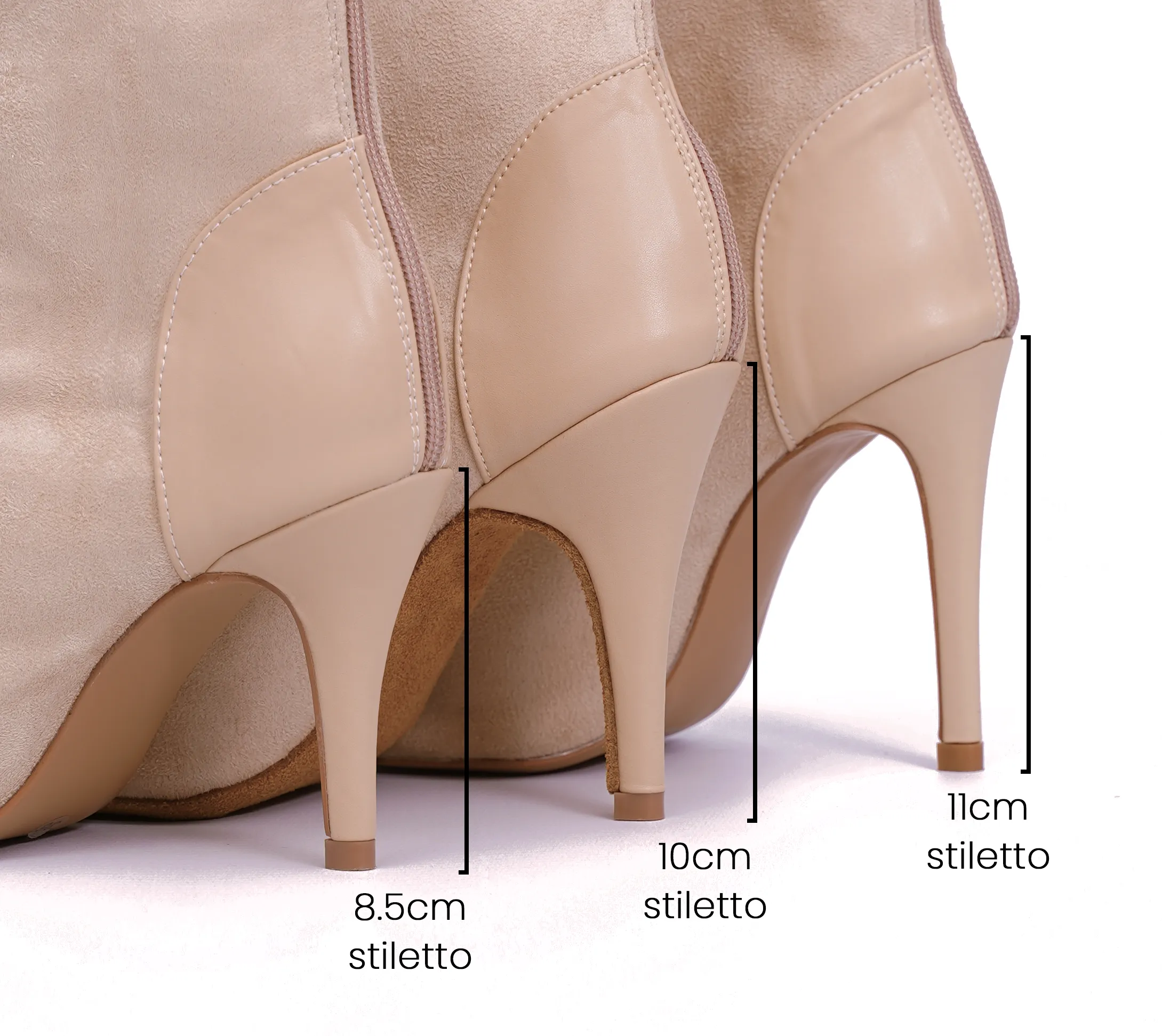 Emily Beige - Talons stilettos slim - Prête à expédier