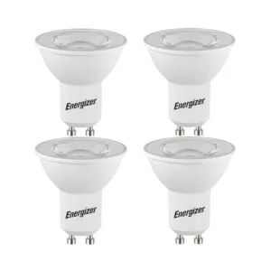 Energizer 4.2W GU10 LED Spotlight - 4 Pack - 345lm - 4000K