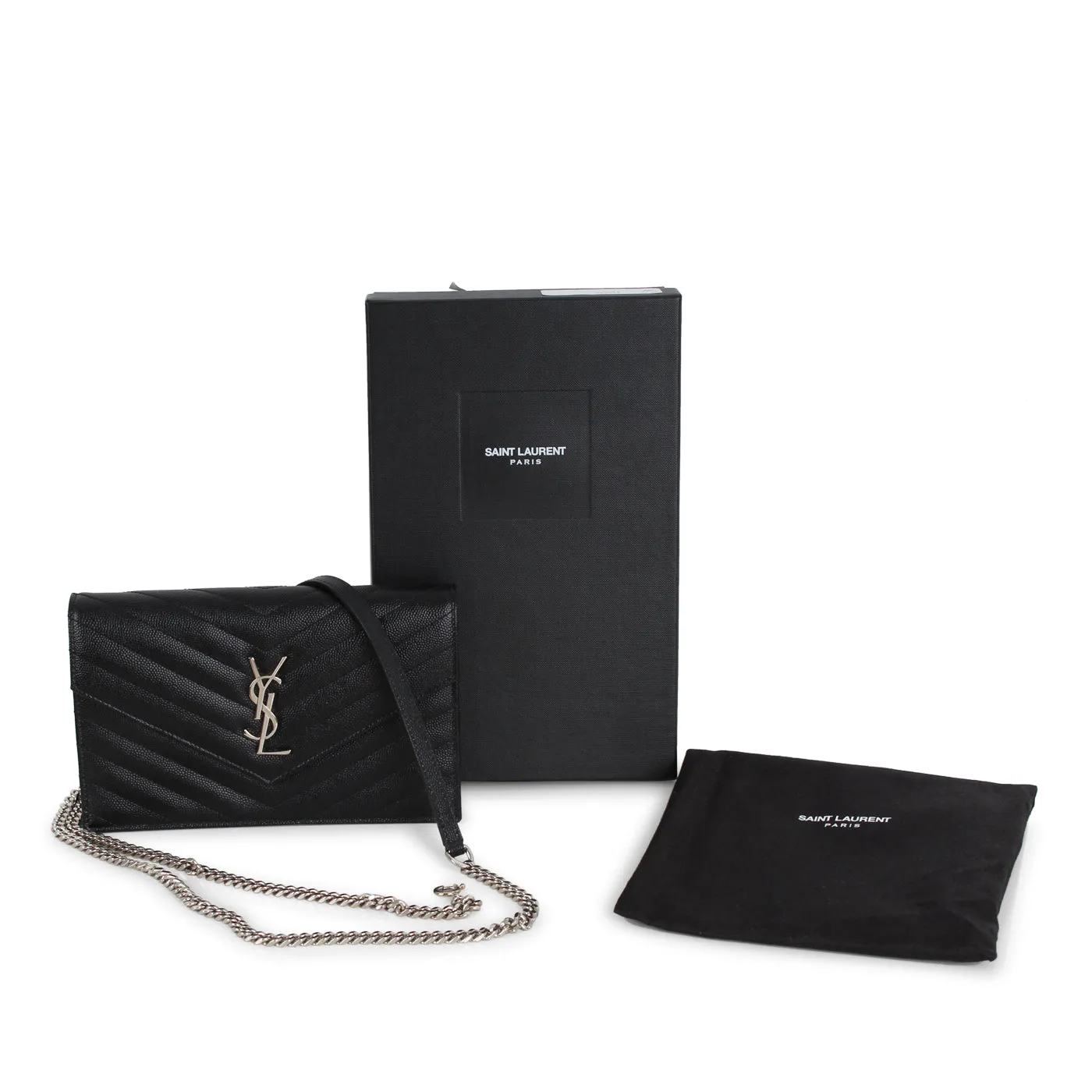 Envelope Chain Wallet - Black