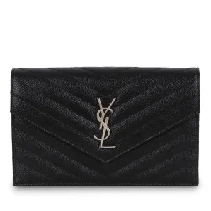 Envelope Chain Wallet - Black