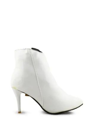 European Brand Zipper Stilettos Ankle Boots | 100% Synthetic Leather