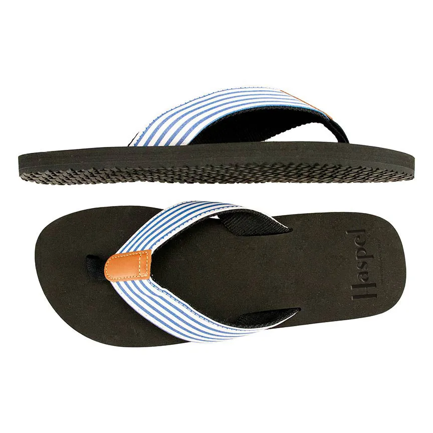 Haspel x T.B. Phelps Newport Blue Seersucker Sandal