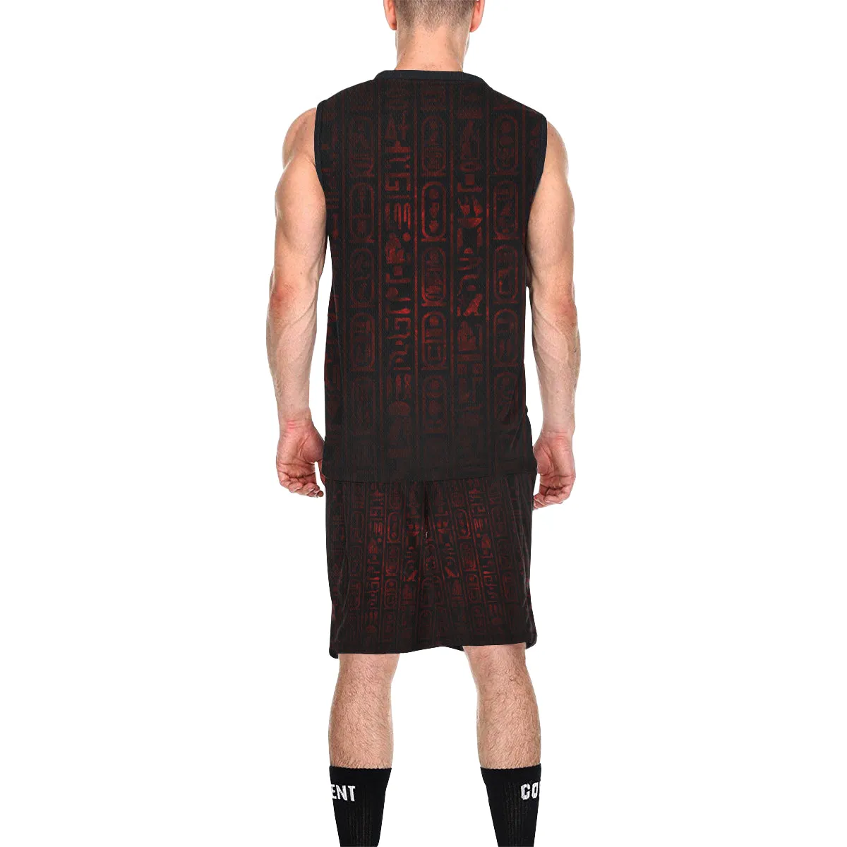 HIEROGLYH RED  Basketball Uniform