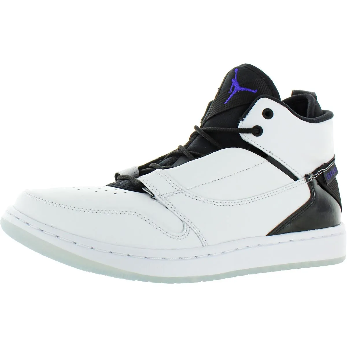 Jordan Mens Fadeaway Leather High Top Basketball Shoes