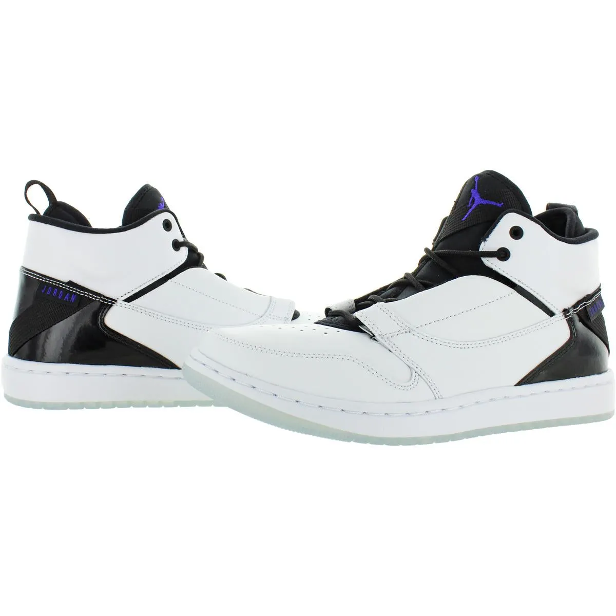 Jordan Mens Fadeaway Leather High Top Basketball Shoes