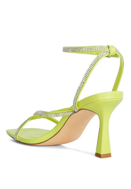 KESLEY Strappy Sandal with Kitten Heel Women's Shoes