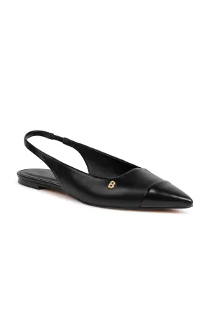 Lena Slingback Shoes - Black