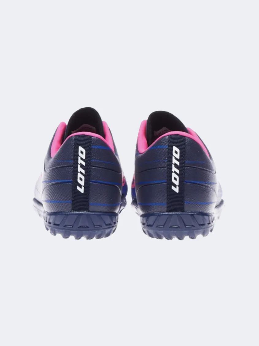 Lotto Solista 700 Ix Tf Kids Turf Shoes Dress Blue/Pink