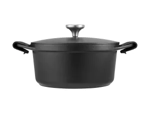 Maxwell & Williams Agile 24cm Casserole 4.2ltr Black