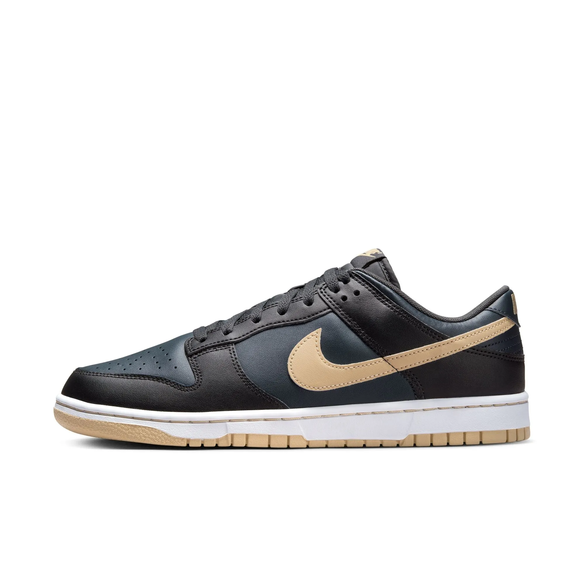 MENS NIKE DUNK LOW RETRO (BLACK/SESAME/ANTHRACITE)