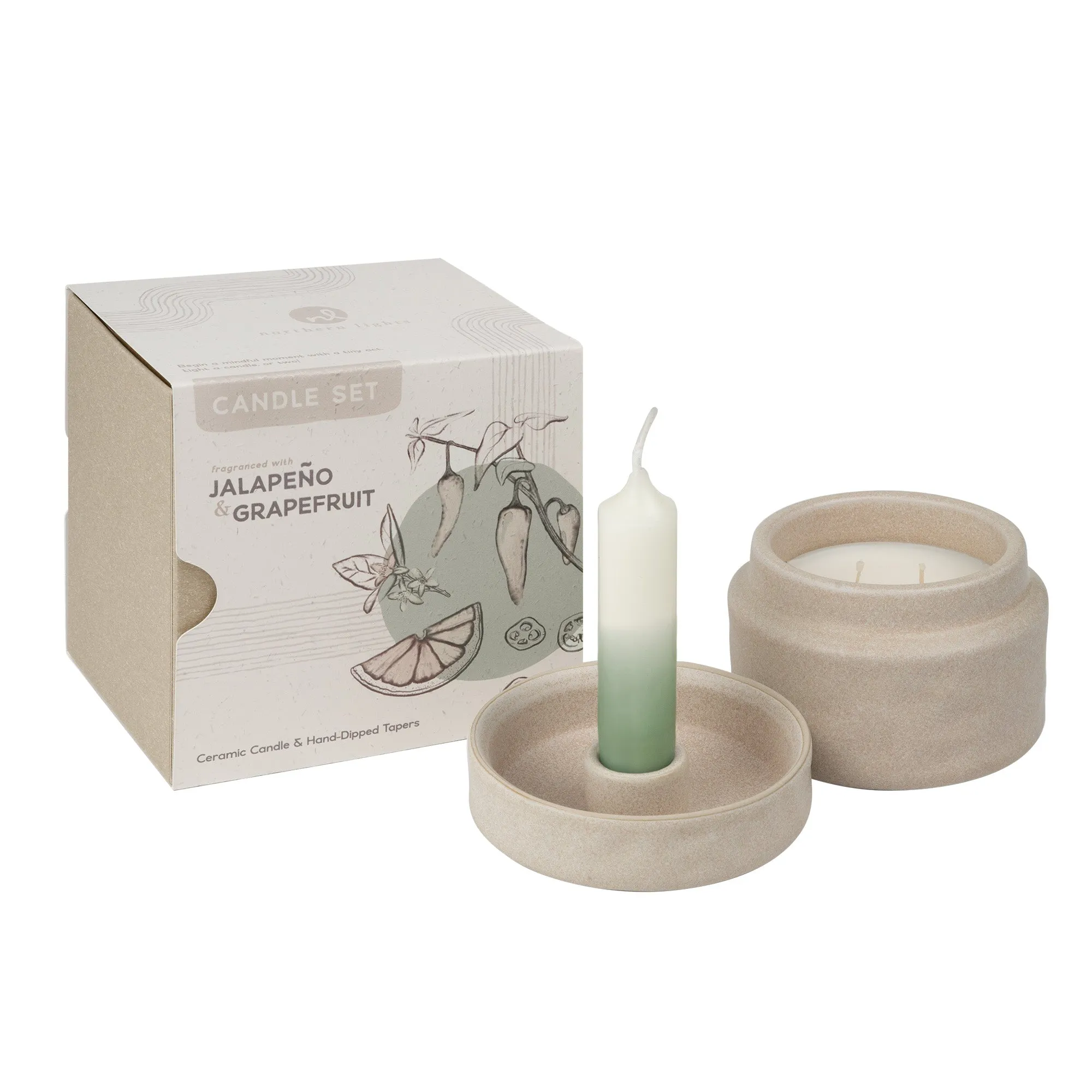 Mindful Moments Candle Set - Jalapeño & Grapefruit