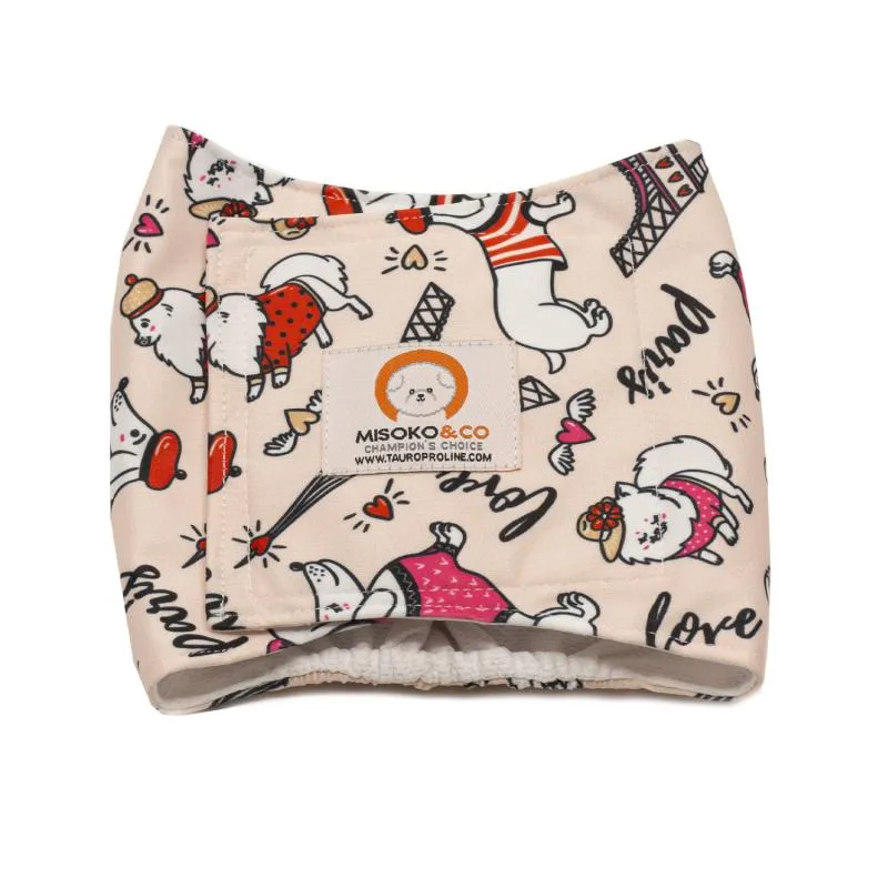 Misoko reusable diapers for male dogs, France