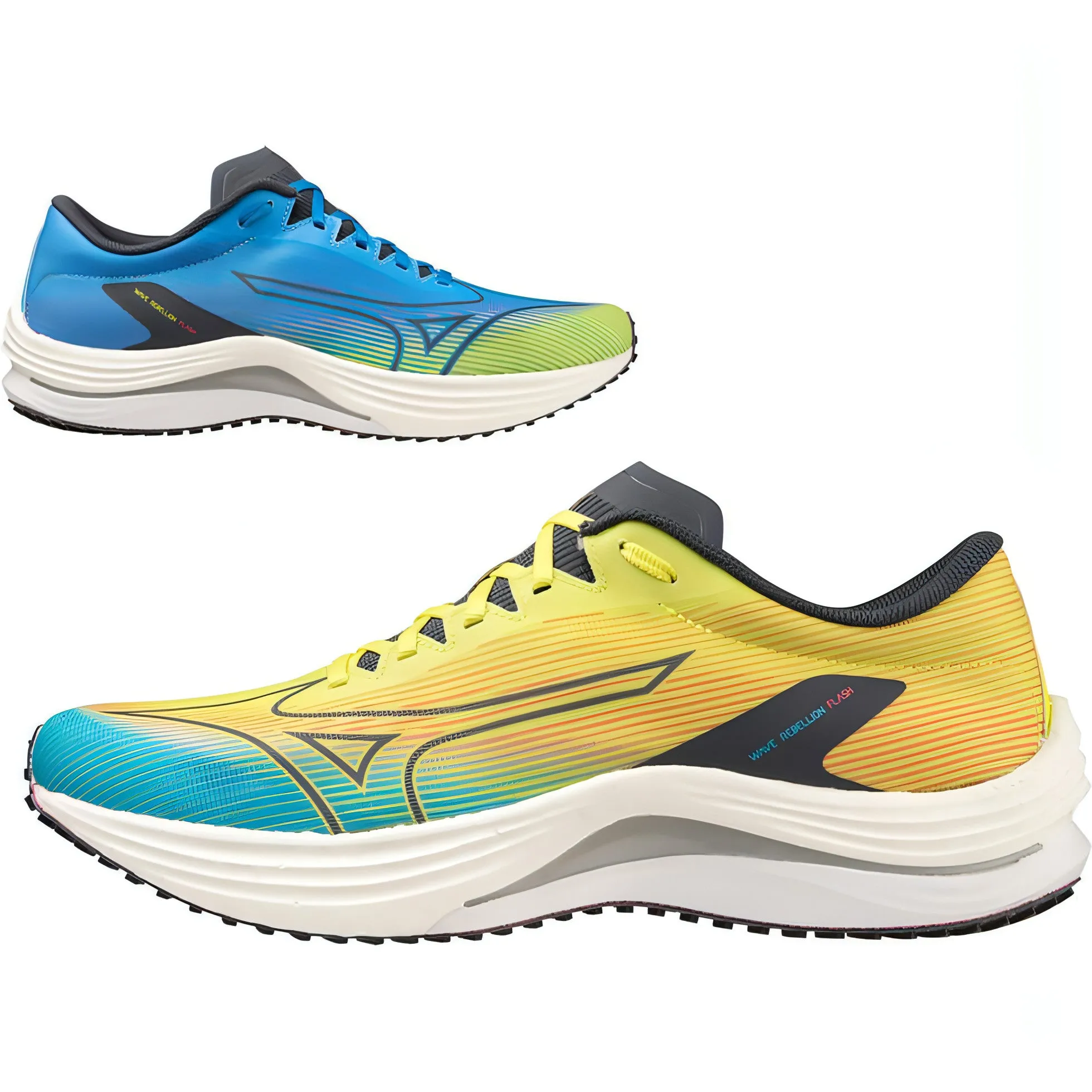 Mizuno Wave Rebellion Flash Mens Running Shoes - Yellow