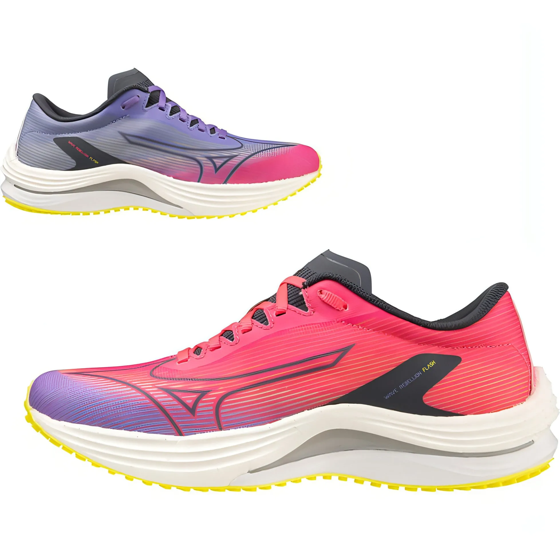 Mizuno Wave Rebellion Flash Womens Running Shoes - Pink