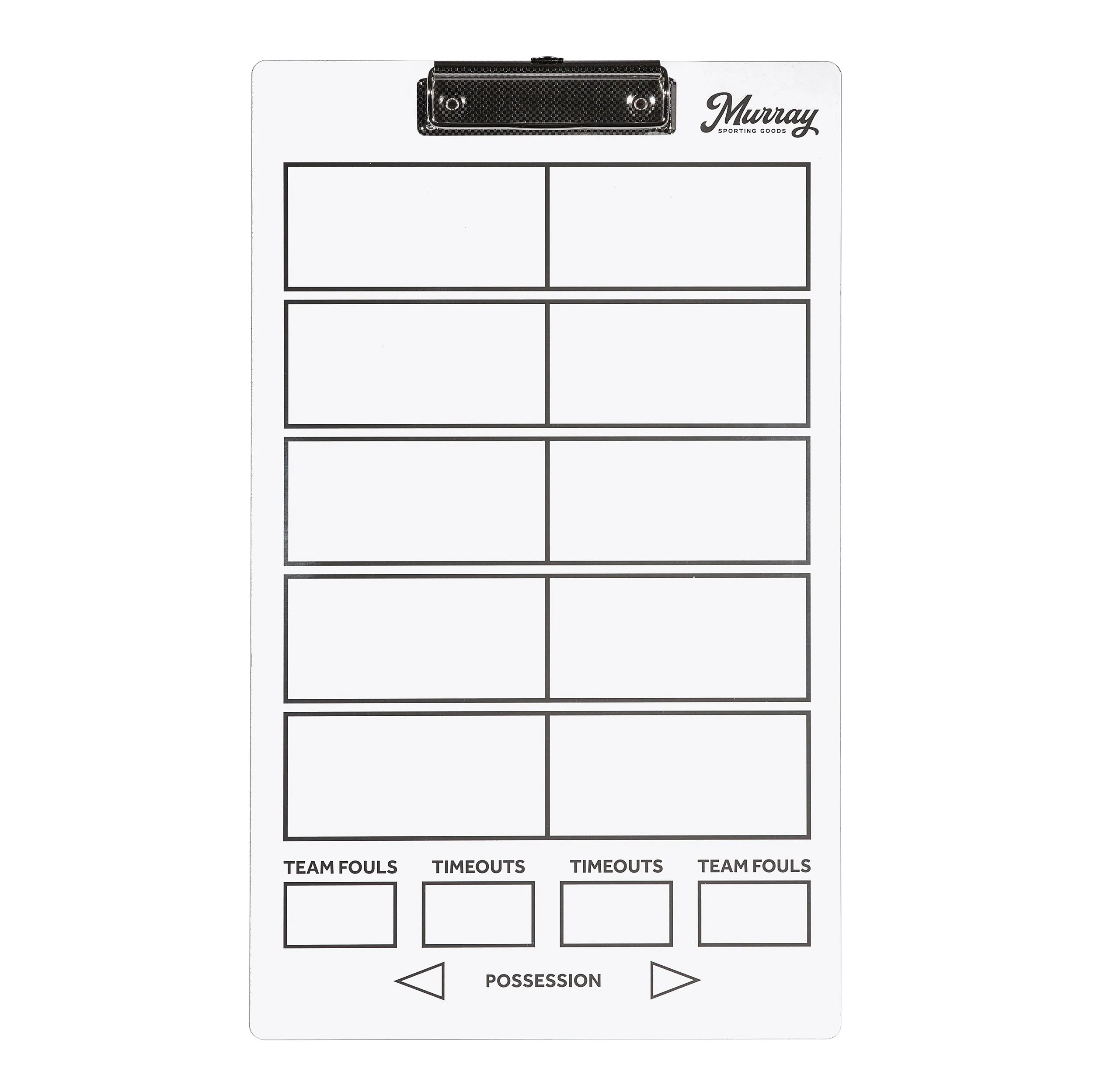 Murray Sporting Goods Basketball Timeout Dry Erase Coaches Clipboard