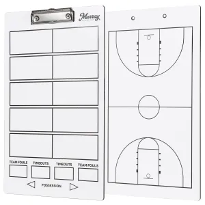 Murray Sporting Goods Basketball Timeout Dry Erase Coaches Clipboard