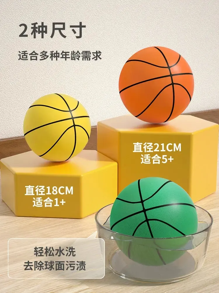 Mute Basketball No. 7 Ball for Basketball Training No. 5 Indoor Home Kids Adult Silent Professional Pat Ball