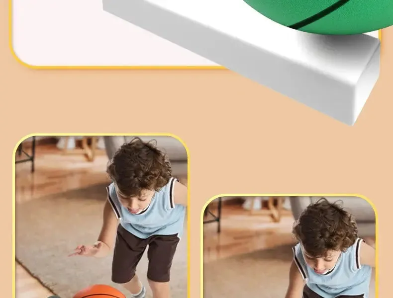 Mute Basketball No. 7 Ball for Basketball Training No. 5 Indoor Home Kids Adult Silent Professional Pat Ball