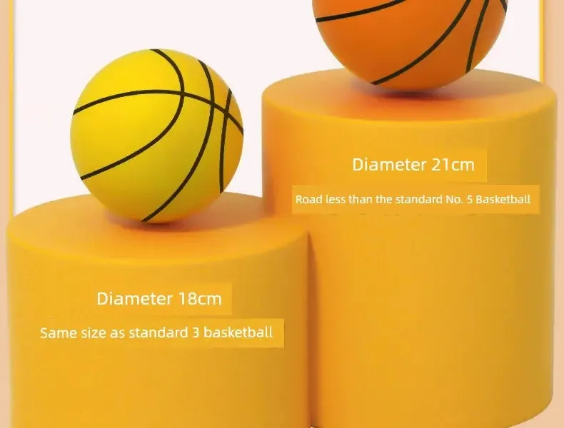 Mute Basketball No. 7 Ball for Basketball Training No. 5 Indoor Home Kids Adult Silent Professional Pat Ball