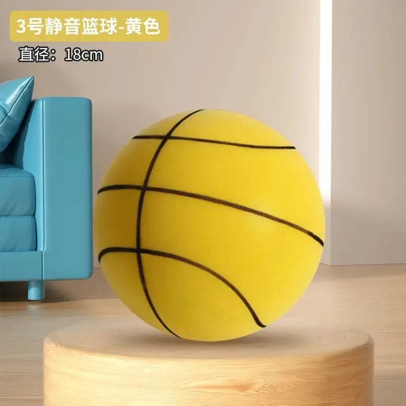 Mute Basketball No. 7 Ball for Basketball Training No. 5 Indoor Home Kids Adult Silent Professional Pat Ball