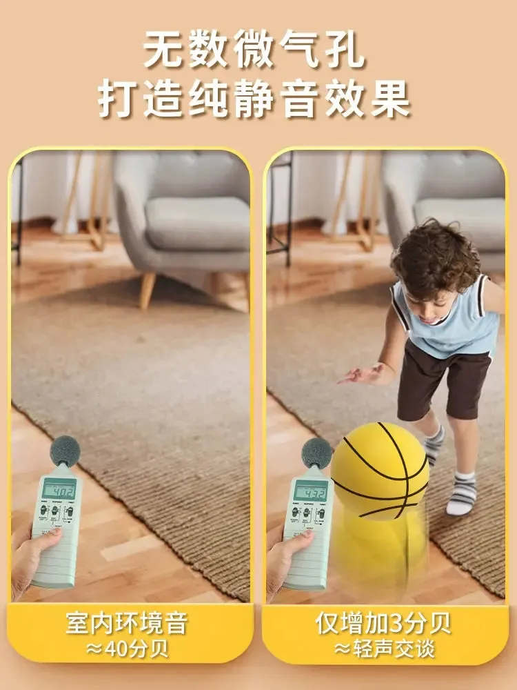 Mute Basketball No. 7 Ball for Basketball Training No. 5 Indoor Home Kids Adult Silent Professional Pat Ball